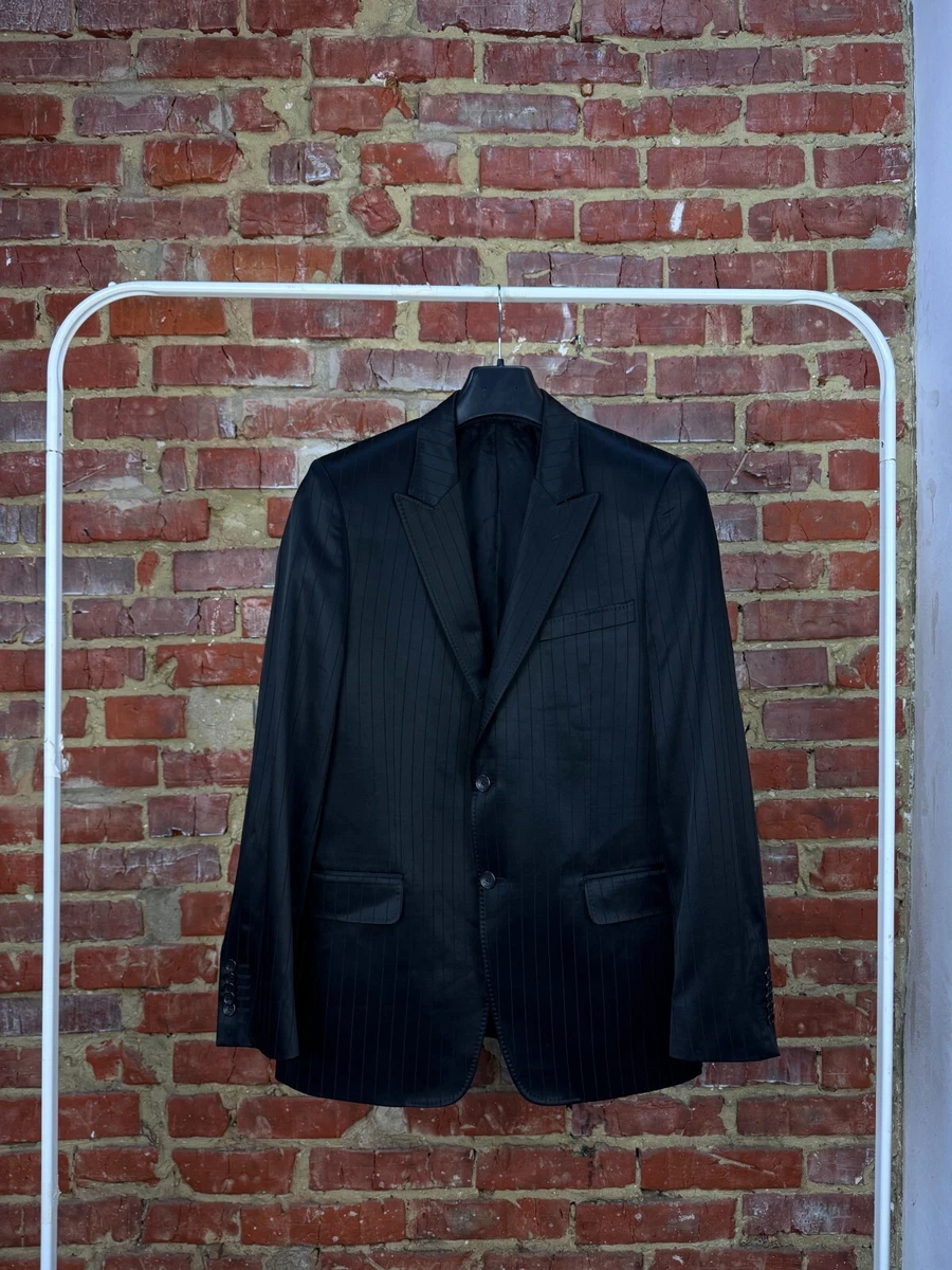 Versace Collection Black Striped Suits & Blazers for Men for sale