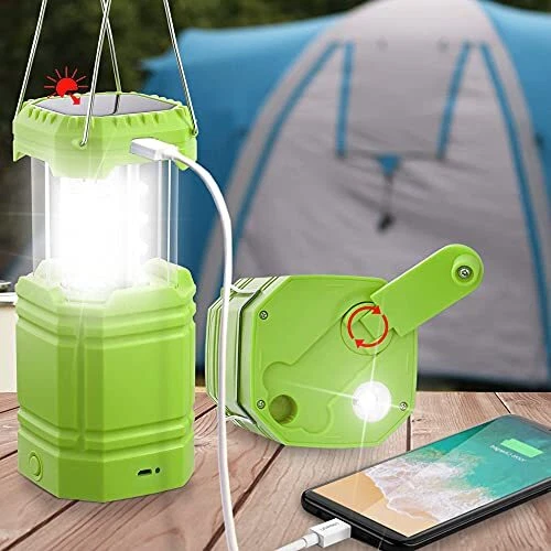 Solar crank lantern deals