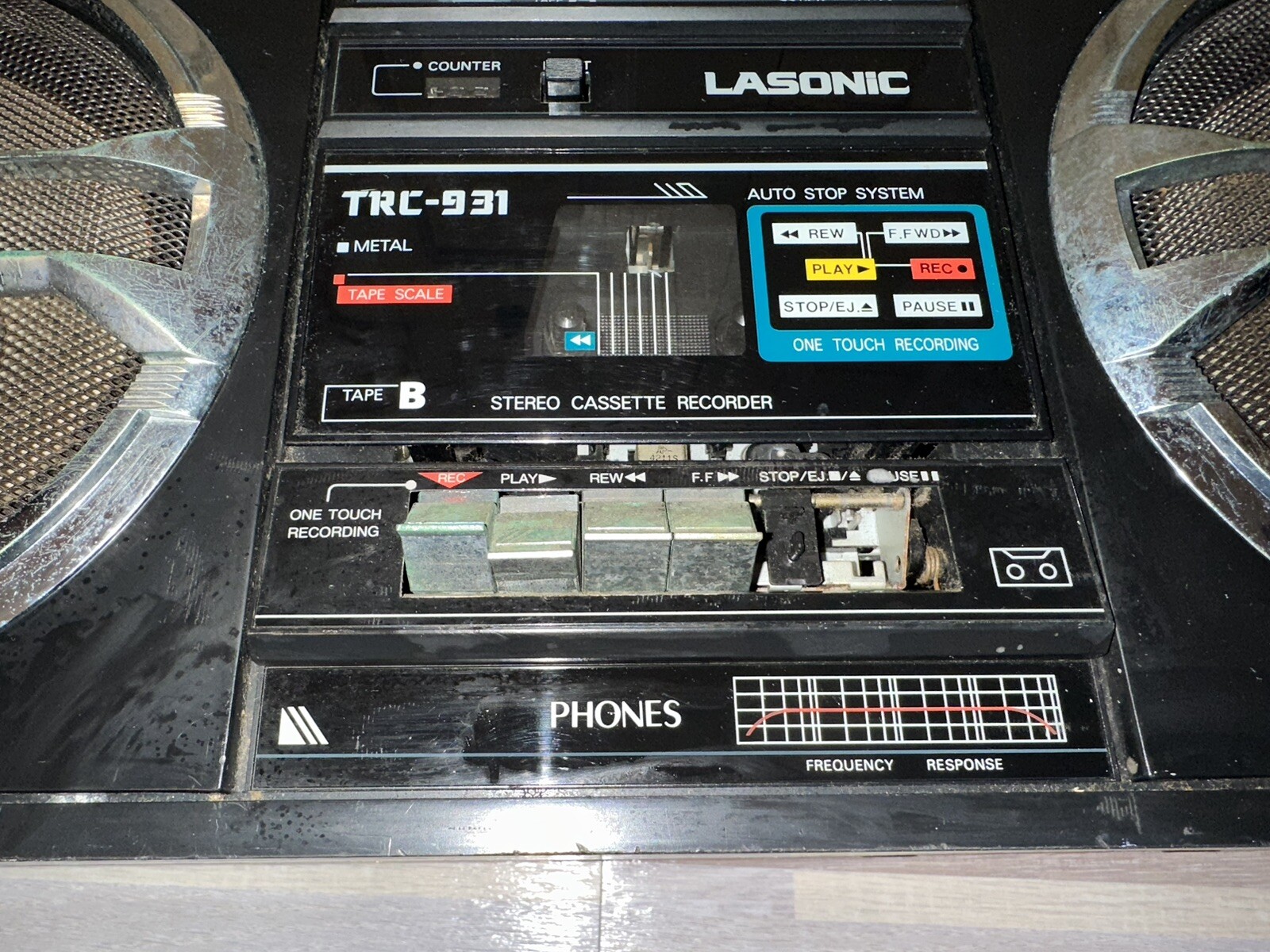 LASONIC TRC-931  VINTAGE BOOMBOX-READ ALL DETAILS BEFORE BUYING