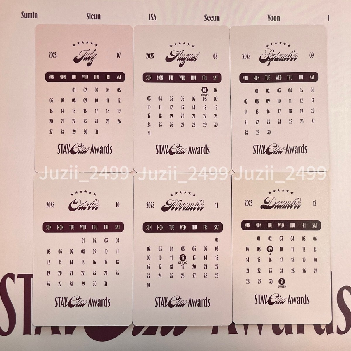 STAYC 2025 CINE AWARDS SEASON'S GREETING LD POB EVENT PHOTOCARD