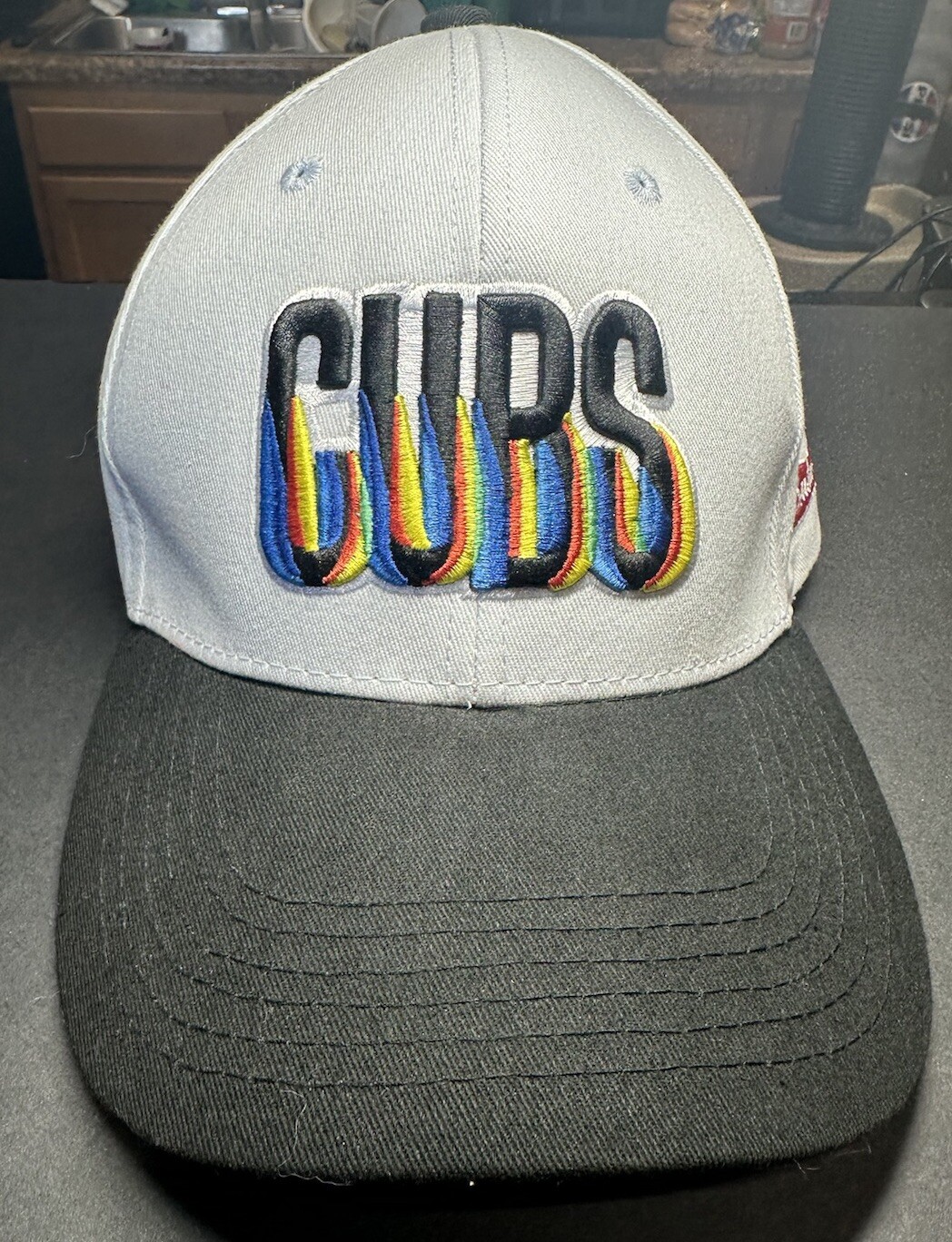 Melonwear Chicago Cubs Budweiser Pride Adjustable Hat Hook Loop Gray Black