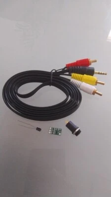 MOD AV Clónicas Atari 2600 + Cable AV