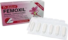 FEMOXIL Vaginal Suppositories - Natural Plant-Based Formula. pH Balance