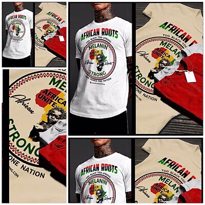 Black History African T-Shirt Marcus Garvey, Nat turner, melanated slavery tee