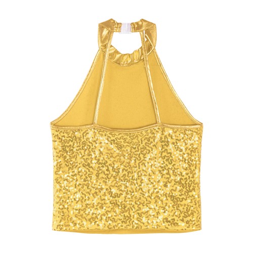 Kids Girls Shirt Cropped Crop Top Breathable Tank Tops Competition Vest Buckle - Picture 30 of 53
