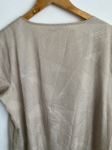 Noni B Blouse Womens Plus Sz 16 Brown Short Sleeve Round Neck Flowy Comfy Lined - Picture 9 of 14