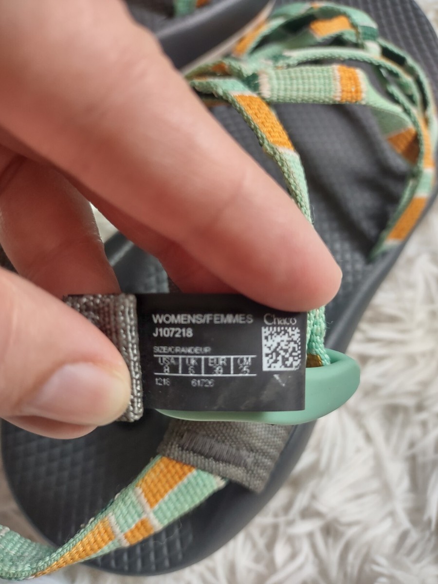 Run様 Chaco Hiking Sandals ZX/2 Katydid Women's Shoe Size 8 Orange Open