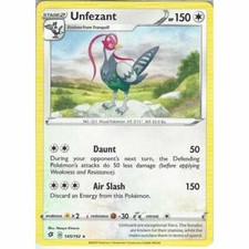 145/192 Unfezant | Rare Card | Pokemon TCG Sword & Shield Rebel Clash SWSH02