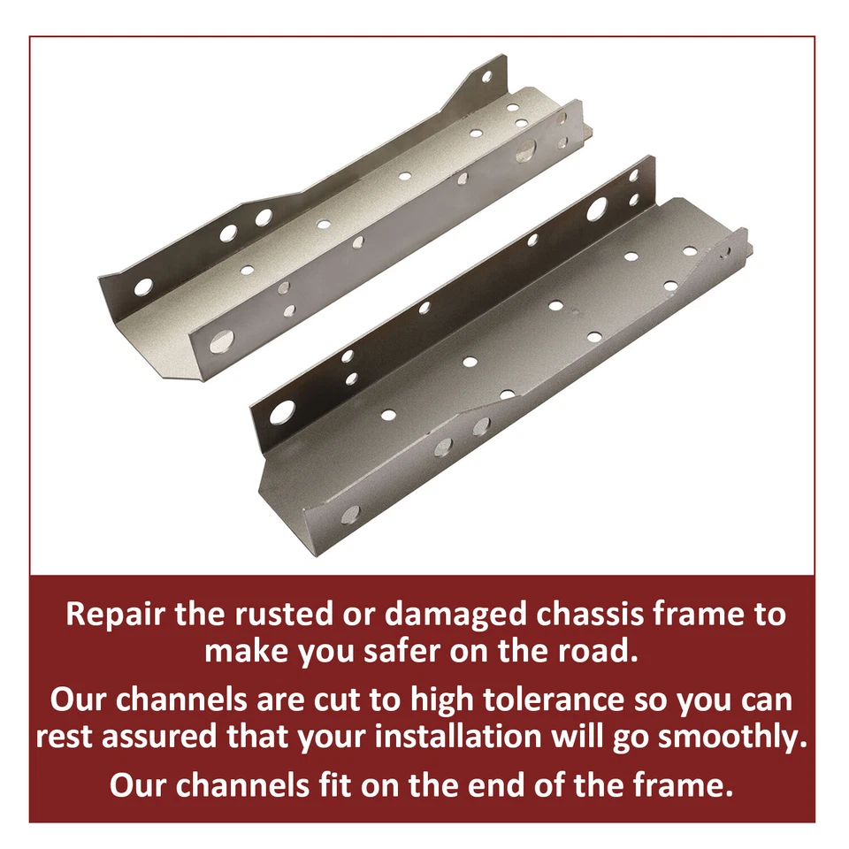 For 1993-2004 93-04 Ford Ranger Rear Frame Weld On Repair Channels / Rot / Fix - Image 3 of 4