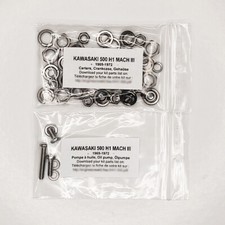 KAWASAKI H1 500 MACH 3 1969-1972 Kit n°3 vis CRUCIFORME inox carter moteur
