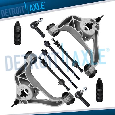 RWD Front Lower Control Arms Sway Bars Tie Rods Boots for 2013 - 2018 Ram 1500