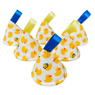 SMALL FACE WORLD Rubber Ducks Pee Pee Teepee x 6 // Wee Stop Cones Teepees // Baby Shower Gift