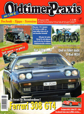 VINTAGE PRAXIS 08/06 - FERRARI 308 GT4 - BULTACO - COLANI GT - MERC. 170 S Cabr