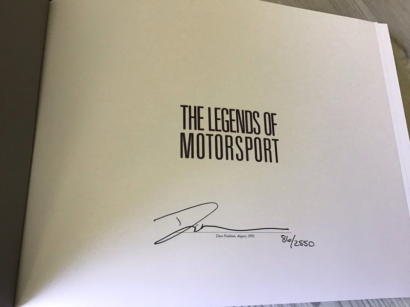 AUTOMOBILIA-LEGENDS OF MOTORSPORT/FREIDMAN/LEATHER-BOXED/LTD EDITION/SIGNED