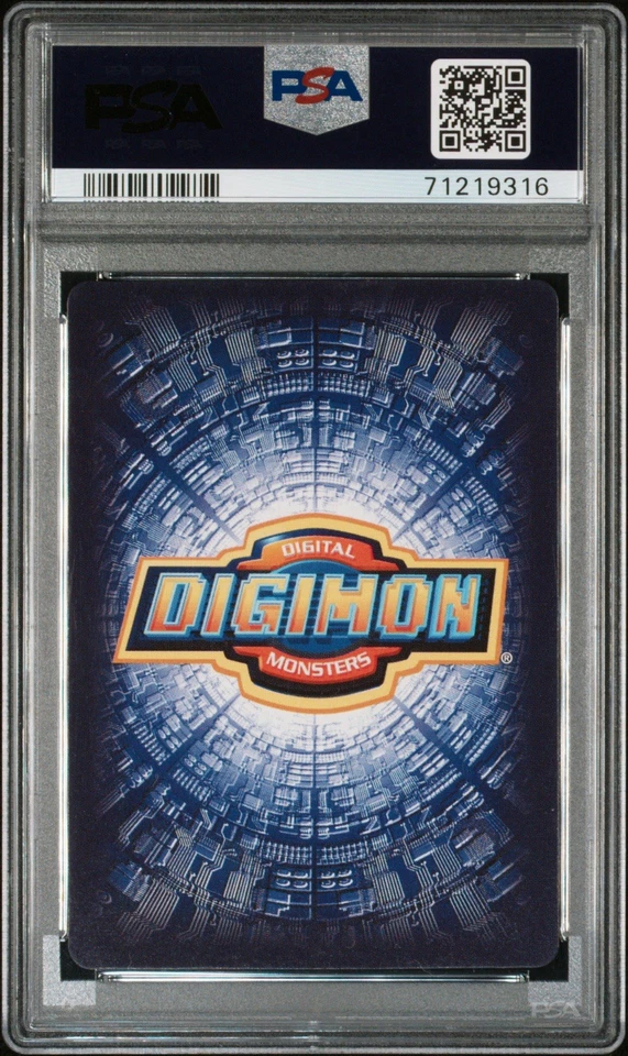 WARGREYMON Digi-Battle Card Series 3 BO-148 PSA 10 Gem Mint Gold Digimon POP 7! - Image 2 of 3