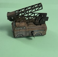 Vintage Toy Wind Up Fire Truck