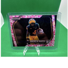 2025 Panini Prizm Black Andrew Marsh Cherry Blossom Prizm RC #188/20 Wolverines
