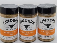 Kinder's Seasoning 3pk 9.4 oz Pumkin Spice BBQ Meat rub Exp 7/2026
