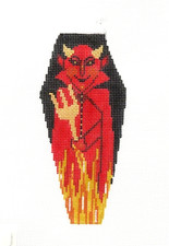 Shelly Tribbey CBK Red Devil Halloween Handpainted Needlepoint Canvas