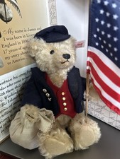 STEIFF JAMES NEW AMERICAN BEAR 666773 MADE IN GERMANY. Way cuter than Trump