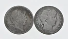 1892-1915 Lot 2 1910 1908 Barber 90% Half Dollars - Coin Collection *076