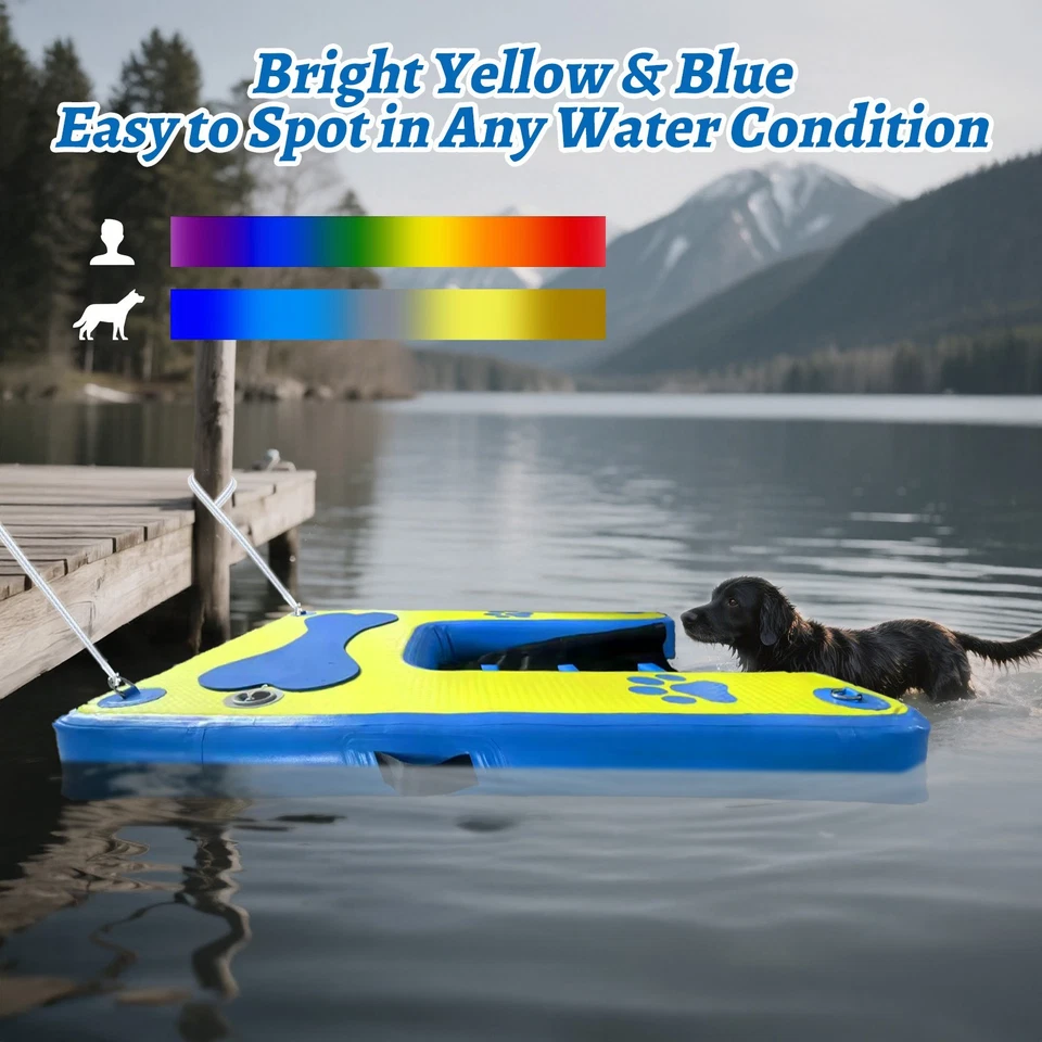 Inflatable Pool Ramp for Large Dogs, Dog Swimming Pool Escape Ramp - Image 4 of 4