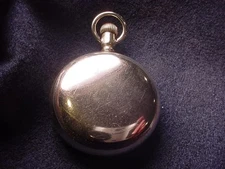 18 SIZE OPEN FACE LEVER SET CASE GREAT NICKEL CASE--EXTRA THICK CRYSTAL!!  #110