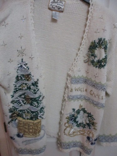 Heirloom Collectibles Christmas Cardigan – Size