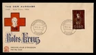 DR WHO 1954 GERMANY SAAR FDC RED CROSS SEMI POST M78953