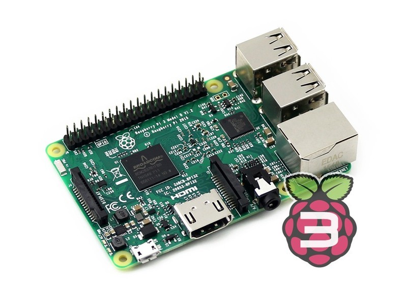 Raspberry Pi 3 Model B the Third Generation Pi 1.2GHz 64-bit quad-core ARM Cort