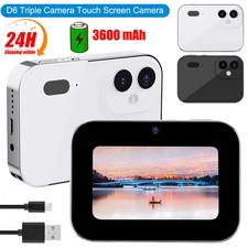 4K 64MP 60FPS CCD Digital Camera HD Video Photo 16x Zoom For Vlogging Youtube