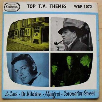 JAMES WRIGHT ORCHESTRA TOP TV THEMES EP P/S 1962 INCLUDES Z-CARS, DR.KILDAIRE, C