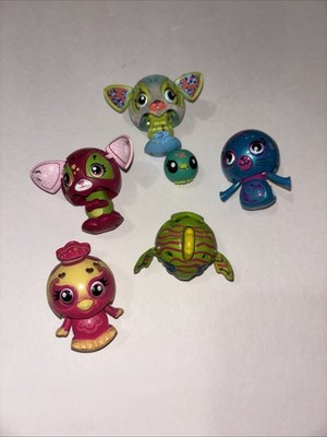 Lot of 6 Zoobles Spin Master Figures Ball-to-Animal Transform Toys