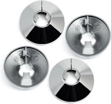 Radiator Pipe Covers White 15mm x 19.5cm, Chrome & Wooden Radiator Pipe Collars