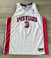 Size 2XL 2 - Ben Wallace 3 Detroit Pistons Nike Basketball Jersey