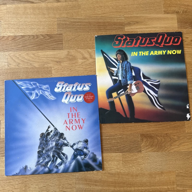 Status Quo In The Army Now Vinyl LP Album UK 1986 Record & 12” Military Mix
