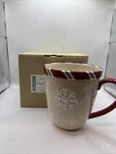 Longaberger Jumbo Snowflake Mug NIB