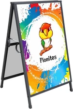 All-Metal A-Frame Sign Holder, Portable 24x36'' Sandwich Board for Diverse Uses