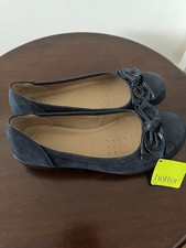 Ladies Brand New Hotter Sparkly Leather Navy Blue Shoes Size 5.5 .