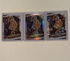 Prizm WNBA 2025 Sarah A. Barker Sparks Numbered Cracked White Ice, Seismic/Holo