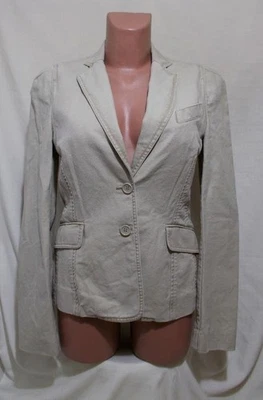 Women French Connection Blazer Khaki Cotton 36 - Bild 1 von 4