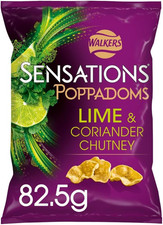 Walkers Sensations Lime & Coriander Chutney Sharing Poppadoms 82.5G