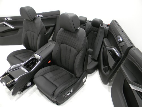 BMW G06 x6 Lederausstattung Komfortsitze Sitz Leder Seats Leather MERINO BLACK