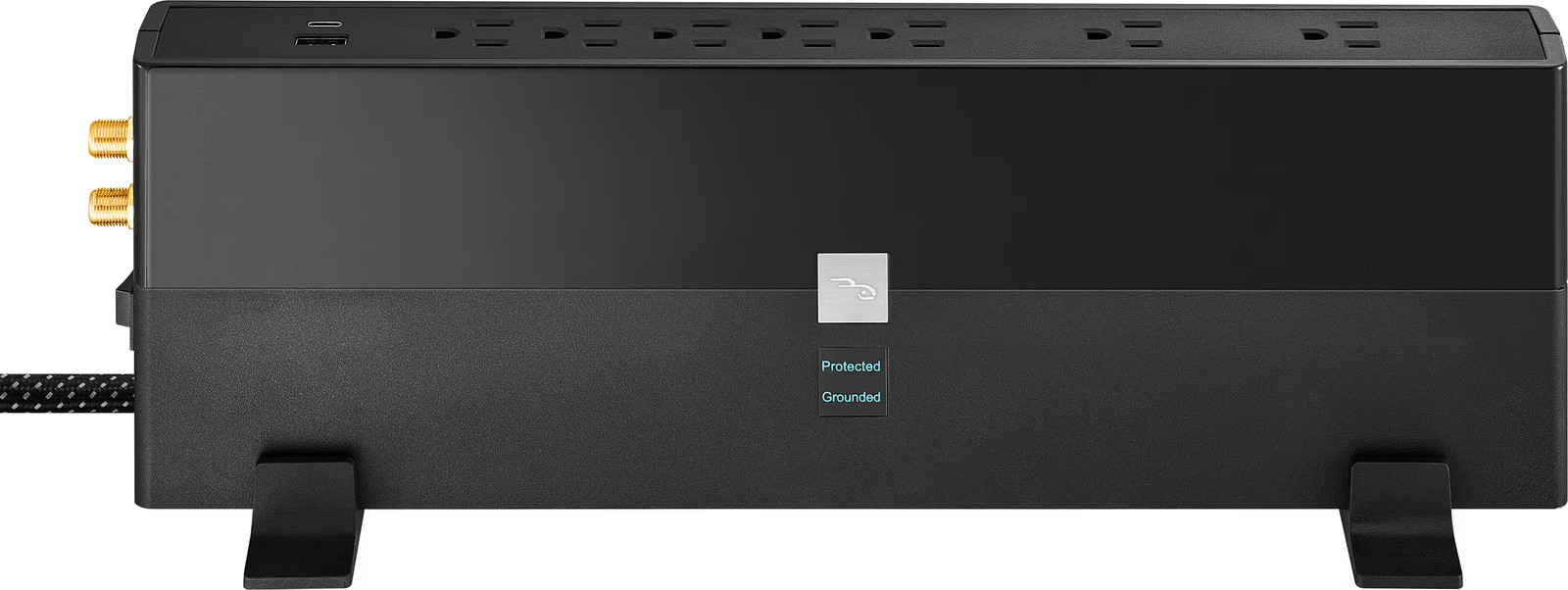 Rocketfish- Защита от перенапряжения на 7 розеток1-USB-C1-USB 3600 Джоулей - Черный 25490₽