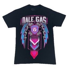 WWE Authentic Humberto Carrillo Dale Gas T-Shirt Size Medium Black 2 Sided