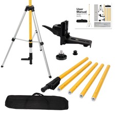 SMTOER Laser Level Pole Tripod, 12 ft, Yellow