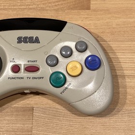 Sega Saturn White Wireless Controller HSS-0116 + HSS-0126 Complete US SELLER