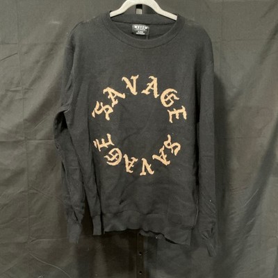 WXYZW Los Angeles Savage Graphic Sweater XL Black Gothic Streetwear WSL21C3
