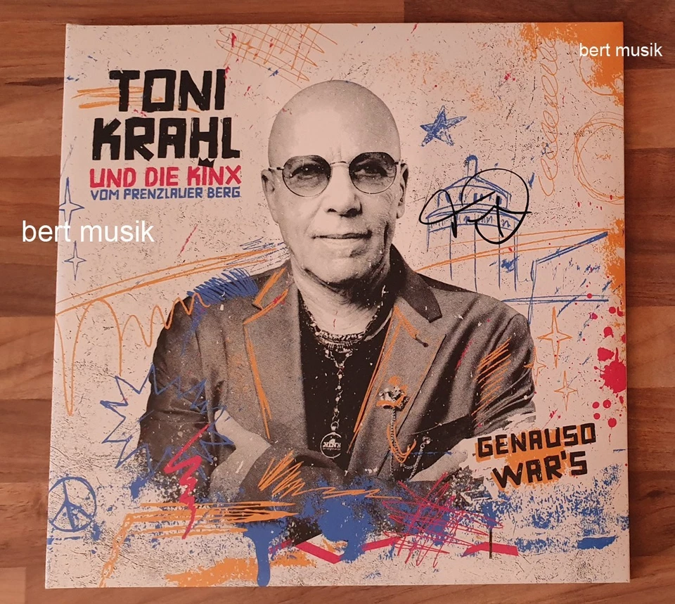 TONI KRAHL & KINX vom Prenzlauer Berg LP Genauso war's + AUTOGRAMMKARTEN 👑 CITY - Bild 3 von 4