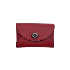 Coach Coin Case Red Ladies Wallet
